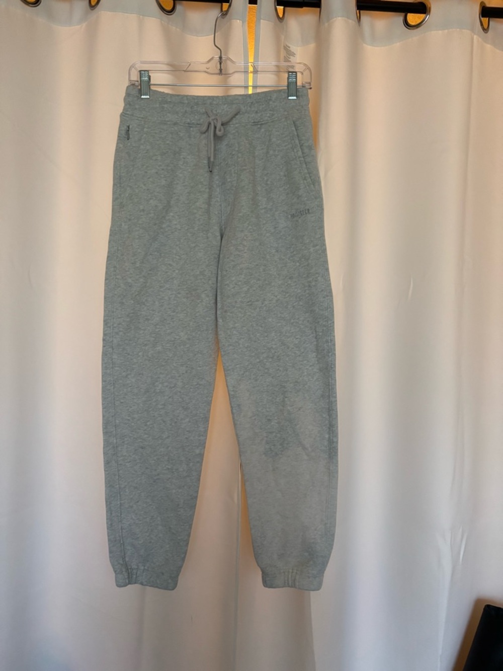 Hollister Light Gray Cozy Jogger Sweatpants